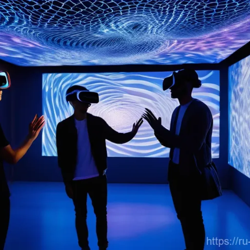 미술문화기획사의 실기 시험 합격 전략 - **Prompt:** A diverse group of young adults, both male and female, are engaged in an immersive digit...