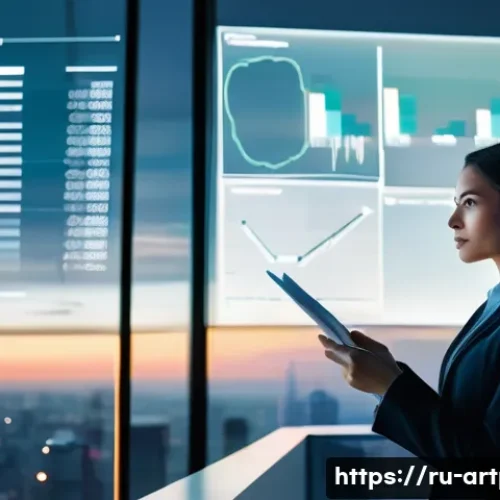 Home 28 미술문화기획사의 직업적 성격 유형 분석 - **Prompt:** A highly focused female project manager, mid-30s, dressed in a sharp, modern business bl...