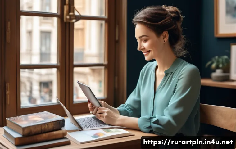 미술문화기획사 전문 블로그 운영 방법 - **Prompt: Engaging Art Blogger Connecting with Audience**
"A sophisticated female art blogger, m...